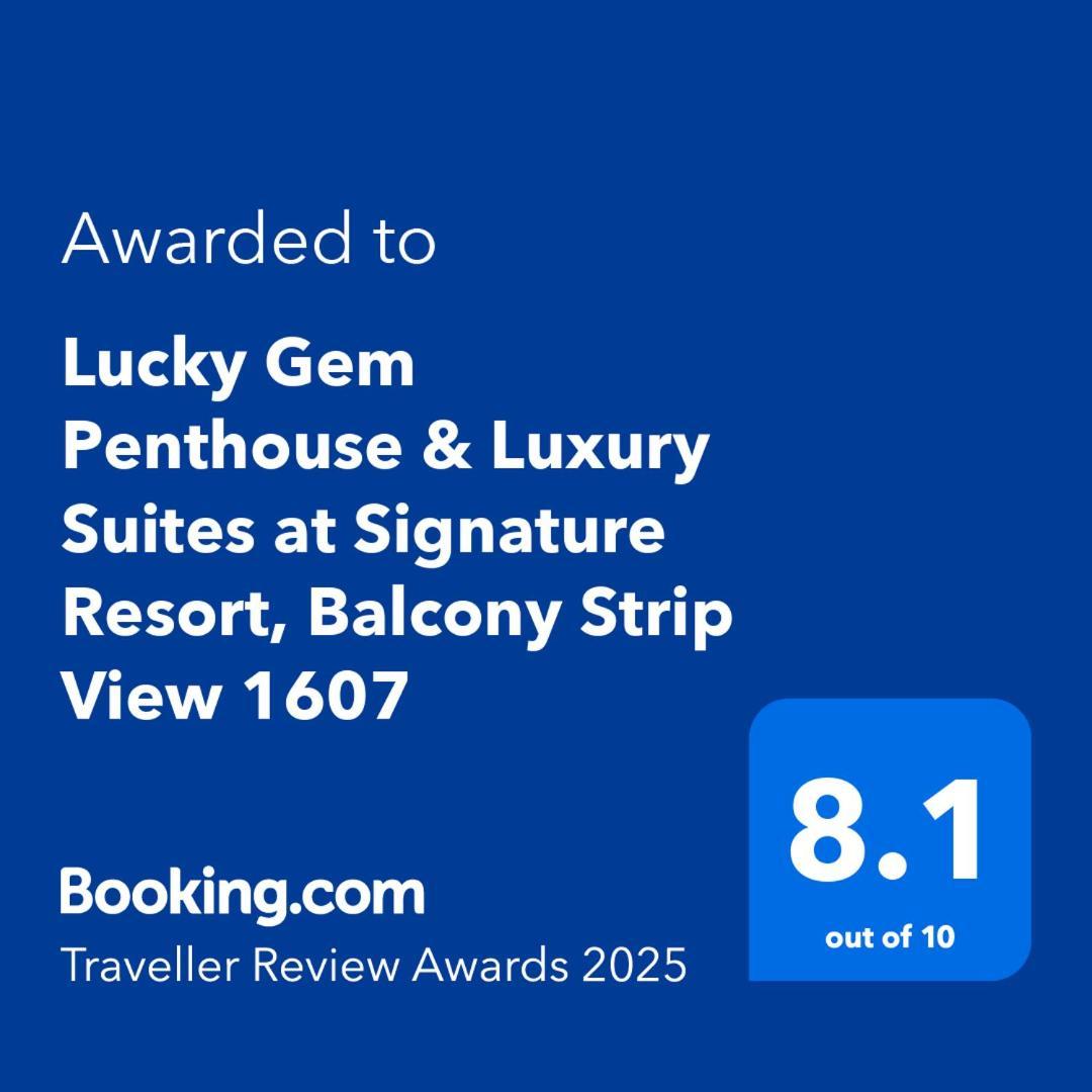 Lucky Gem Penthouse & Luxury Suites At Signature Resort, Balcony Strip View 1607 ลาสเวกัส ภายนอก รูปภาพ